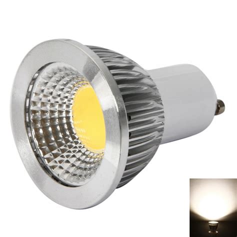 GU10 3W 270LM COB Warm White LED Light85 265V3000k Silver Warm White