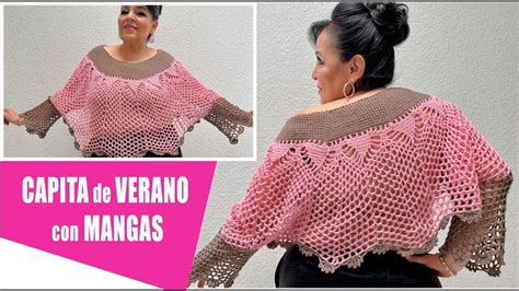 CÓMO TEJER UNA CAPITA DE VERANO CON MANGAS Crochet Muy Fácil y