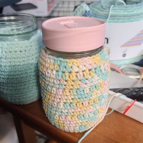 Mason Jar Cozy Crochet Pattern Ribblr