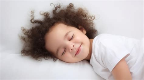 Premium AI Image | Baby smiling while sleeping portrait