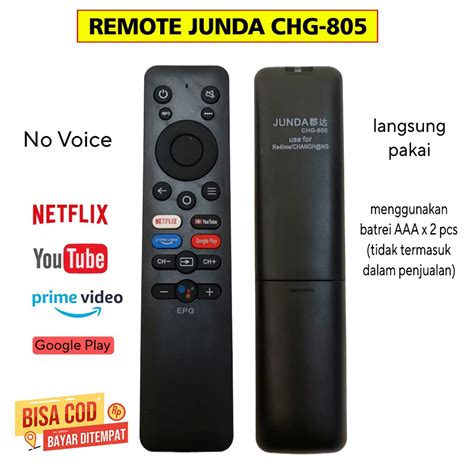 Jual REMOTE Remote Tv Changhong Chiq Smart Android Netflix Yutube Led