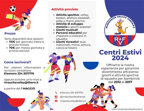 Centri Estivi 2024 - Rinascita Volley Firenze ASD