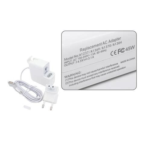 45W Magsafe 2 for Macbook Air | 14.85V - 3.05A