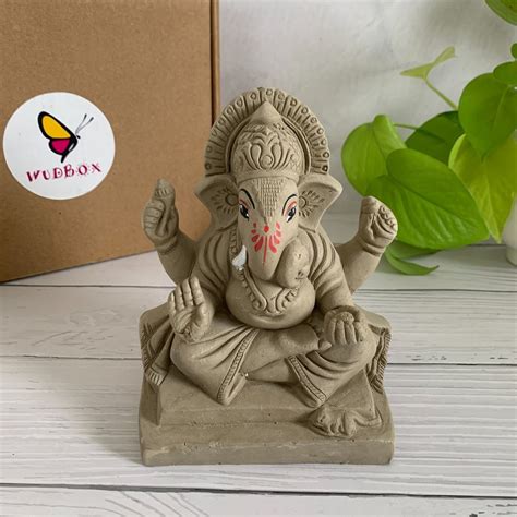 Eco Friendly Clay Ganesha Statue At Rs 173 Piece Narsingi Hyderabad