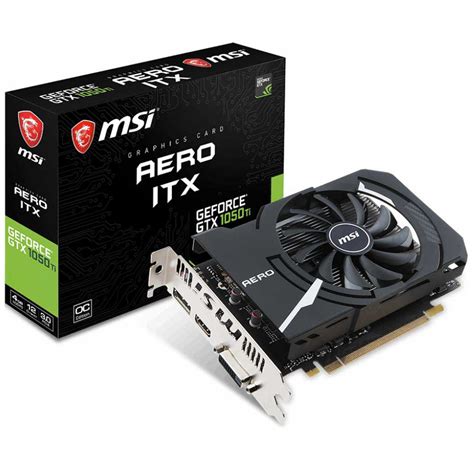 Msi Geforce Gtx 1050 Ti Aero Itx 4gb Gddr5 Graphic Card Black Techinn