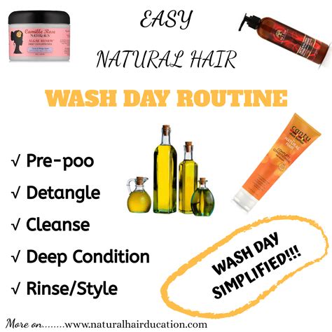 Easy Natural Hair Wash Day Routine In 2020 Natural Hair Styles