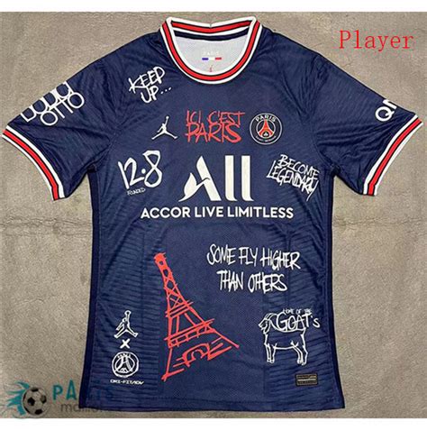 Nouveau Maillot Foot Player Version PSG Paris Blanc 2022 Personnalisés