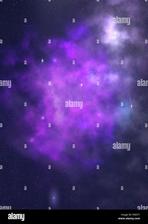 Star Field In Space And A Nebulae Stock Photo Alamy