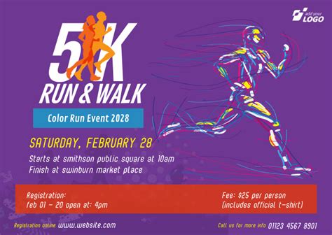 Copy Of 5k Run And Walk Event Postermywall