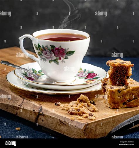 Tea And Cake Stock Photo Alamy