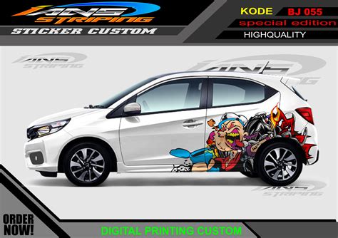 Variasi Mobil Honda Jazz Stiker Mobil Brio Avanza Yaris Xenia Decal