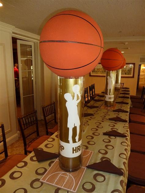 Basketball Themed Centerpiece Basketball Centerpieces Basketball