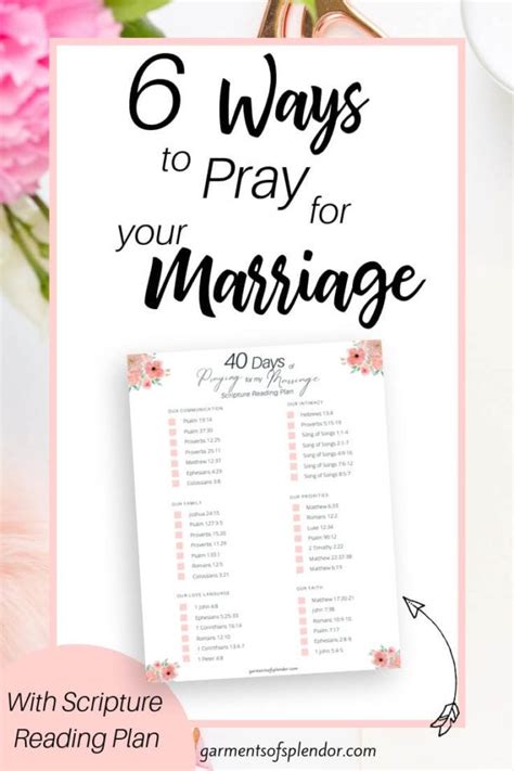 40 Powerful Scriptures To Pray For Your Marriage With Free Printables Scripture Scripture