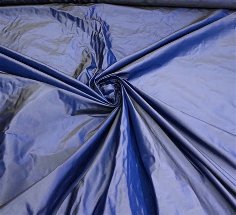 Silk Taffeta 54 Wide Beautiful Ink Blue Color Silk Taffeta Fabric Sold