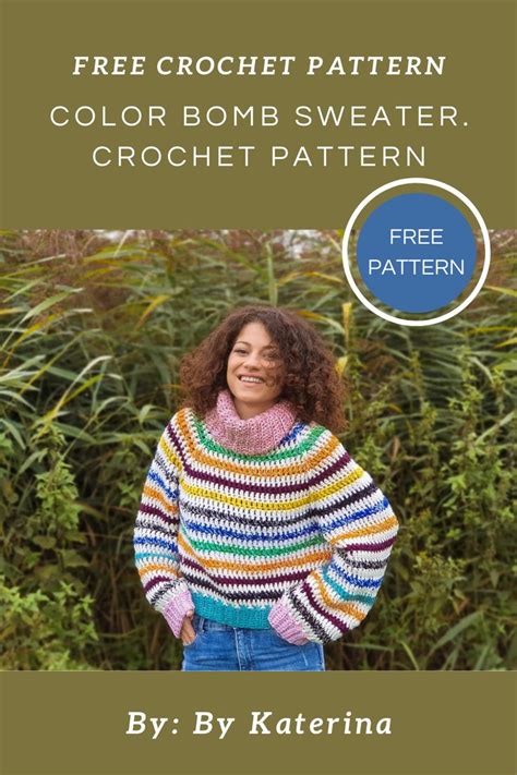 By Katerina Sunset Sweater Crochet Pattern Freecrochetpattern