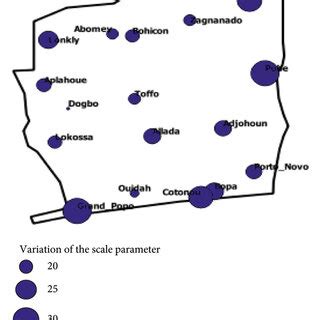 Spatial Distribution Of Scale A And Position B Parameters