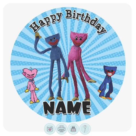 Huggy Wuggy And Kissy Missy Edible Cake Topper Buy Now