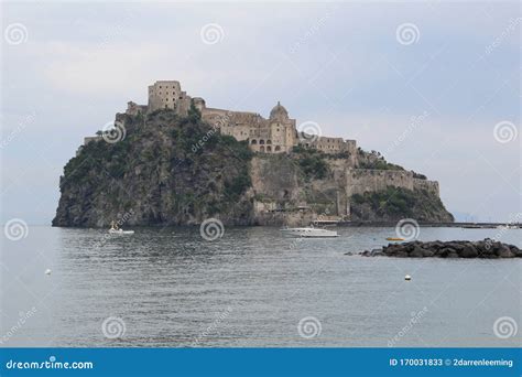 Aragonese Castle Medieval Castle In Ischia Italy Stock Image Image