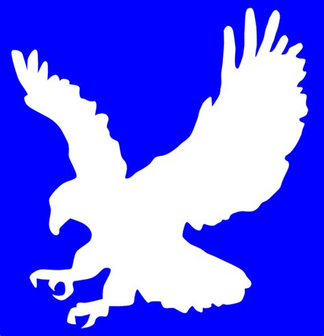 Serene And Soothing Eagle Blue Cliparts