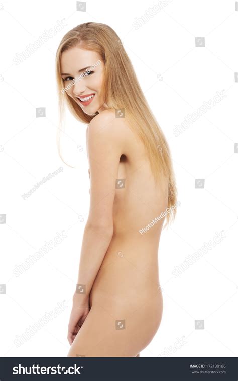 Beautiful Naked Woman Side View Isolated Stock Photo Shutterstock