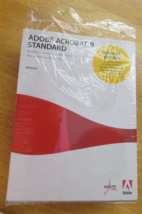 Adobe Acrobat 9 Standard Windows Upgrade Version Ebay