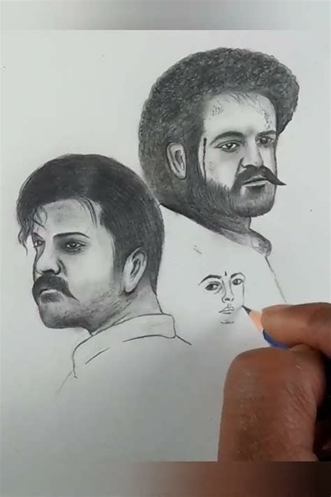 Rrr Movie Poster Sketch Shorts Rrrashortaday Youtube