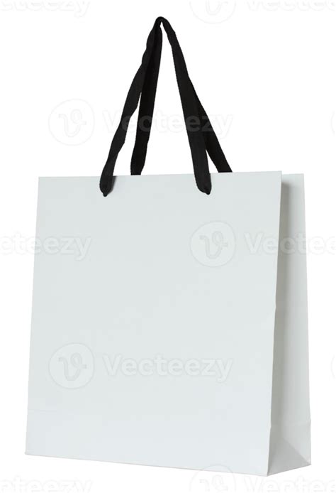 White Paper Bag Isolated With Clipping Path For Mockup 12228448 Png