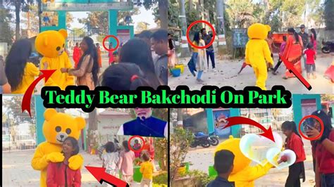 Teddy Bear Prank On Public Places🤣 Funny Reaction😂 Teddy Bear Bakchodi😅