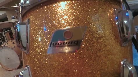 Ludwig Gold Sparkle Drum Kit Tour And Mics Youtube