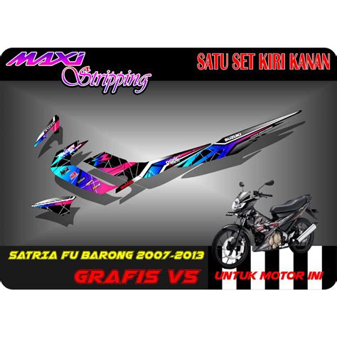 Jual Stiker Striping Suzuki Satria Fu Barong 2007 2013 Grafis V5