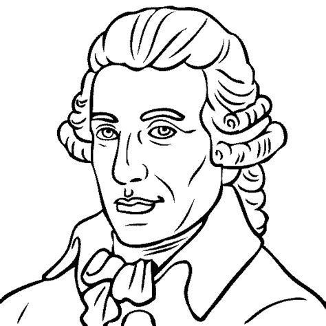 Franz Joseph Haydn Coloring Page Coloring Pages People Coloring