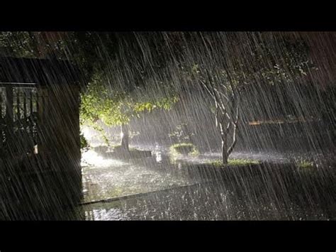 Beat Insomnia In 3 Minutes With Super Heavy Rain Sounds At Night 8