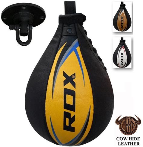 Rdx Speed Ball Boxing Genuine Leather Mma Muay Thai Training Punching