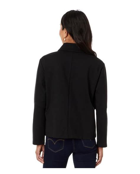 Eileen Fisher Classic Collar Jacket In Black Lyst