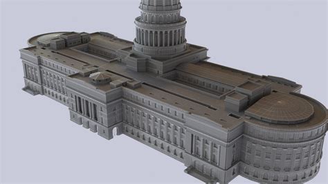 3d Model Capitol Havana Cuba 3d Model Vr Ar Low Poly Cgtrader