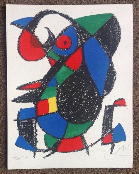 Miro Lithographs Vol 2, Deluxe 1 pencil signed & Numbered Lithograph by Joan Miro: Maeght ...