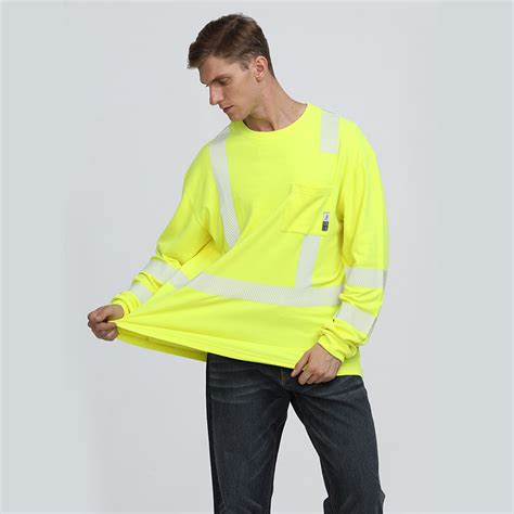 High Visibility Cotton Long Sleevefire Resistant Men S Shirts