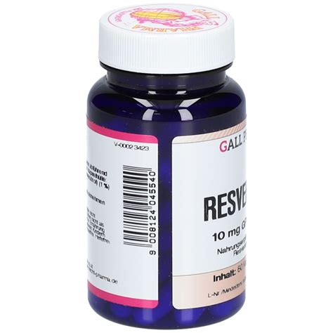 Gall Pharma Resveratrol Mg Gph Kapseln St Shop Apotheke