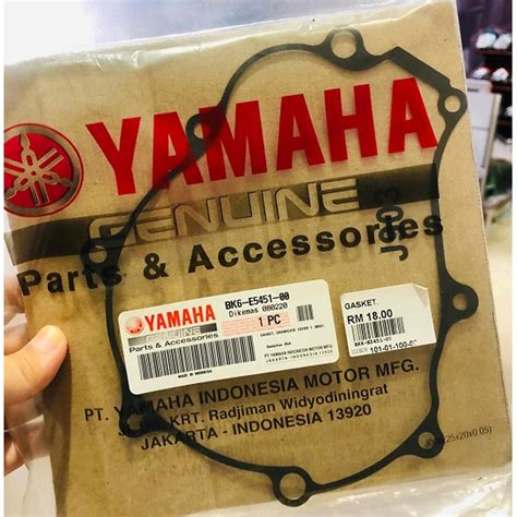 Gasket Crankcase B S Yamaha R Bk E Original Hly