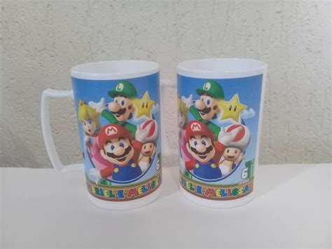 Caneca Personalizada Super Mario Bros Princesa Peach Elo