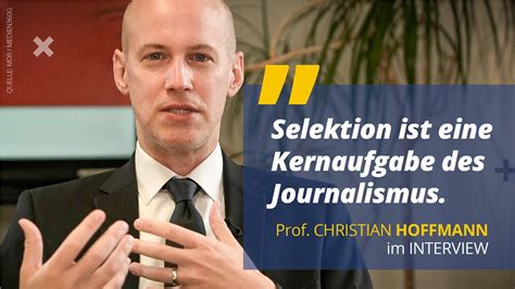 Prof Dr Christian Hoffmann über Diversität im Journalismus