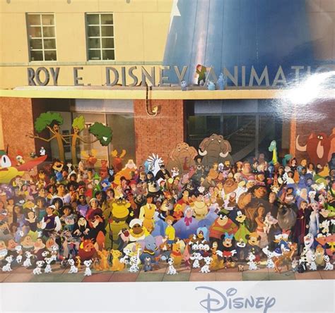 Once Upon A Studio Photo With All Characters Disney Art Disney Pixar