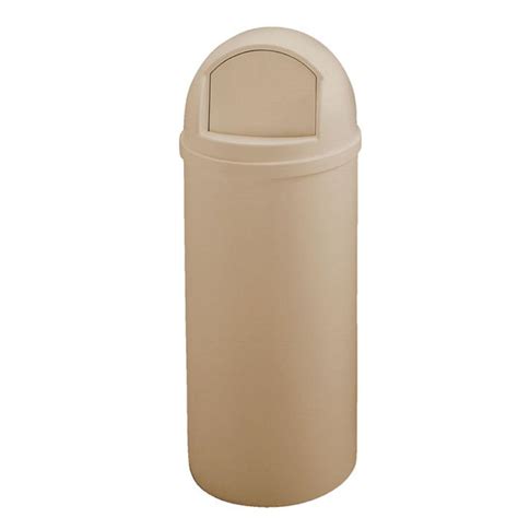 Rubbermaid Marshal Classic Waste Container Gallon Beige Bg