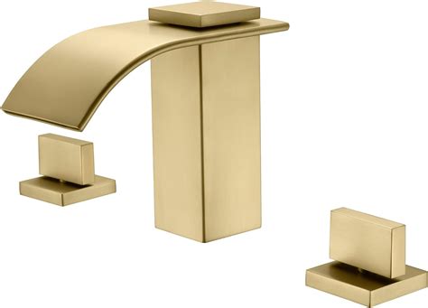 Sumerain Two Handle Roman Tub Faucet 3 Hole Waterfall Bathtub Faucet Brushed Ebay