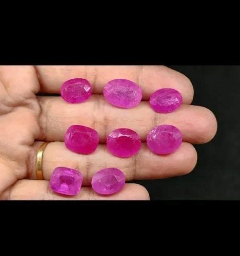 3 To 4 5 Caret Pink Natural New Burma Ruby Size 7 To 8 5 Mm Rs 7200