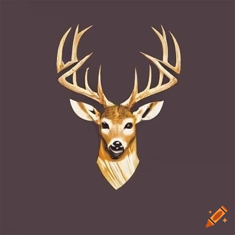 Logo For 12point Productions With A Whitetail Deer Buck On Craiyon