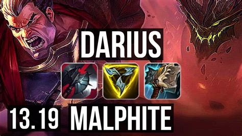 Darius Vs Malphite Top Quadra 69 Winrate 6 Solo Kills Godlike