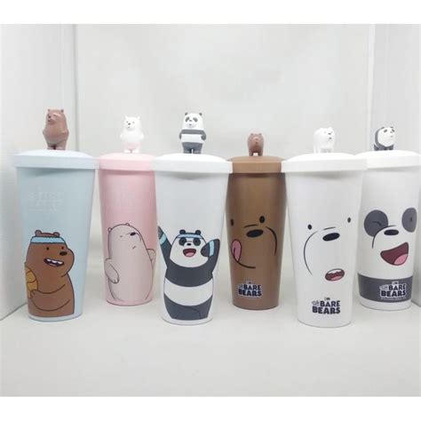 Jual Miniso Botol Minum Tumbler Karakter We Bare Bear Bears Wbb