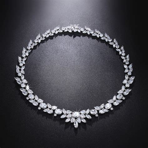 This Beautiful Cubic Zirconia Diamond Necklace Is Individually