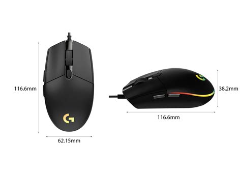 Chuột Game Logitech G102 Gen2 Black UsbrgbĐen